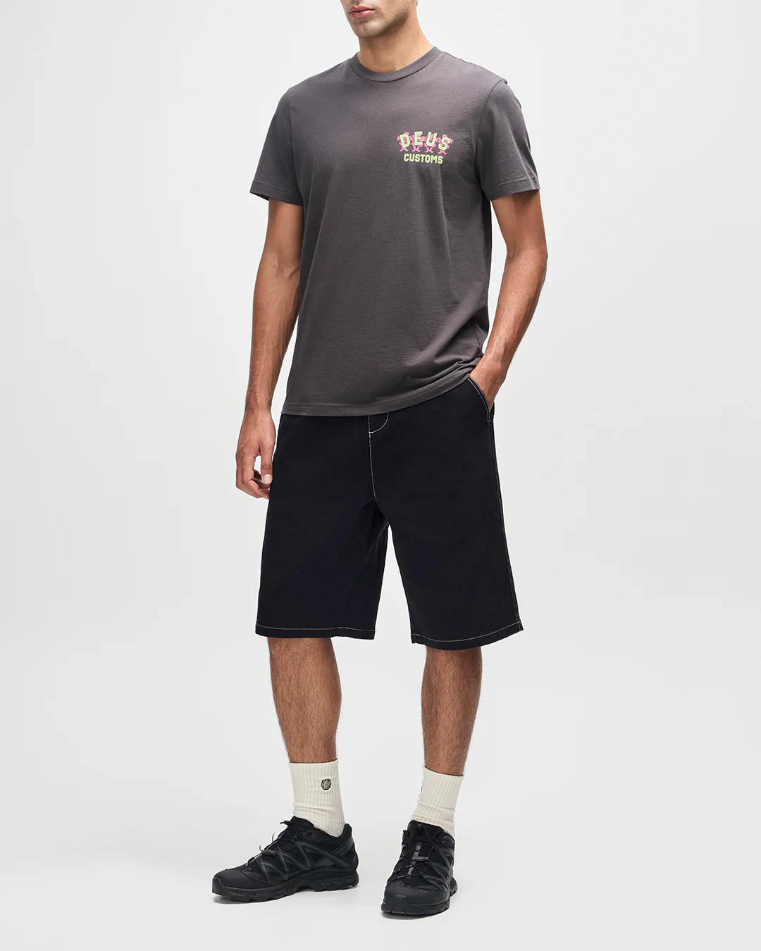 Fancy Pansy Tee - Anthracite - Image 5