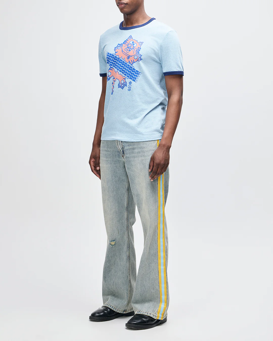 Flat Out Tee - Strong Blue - Image 13