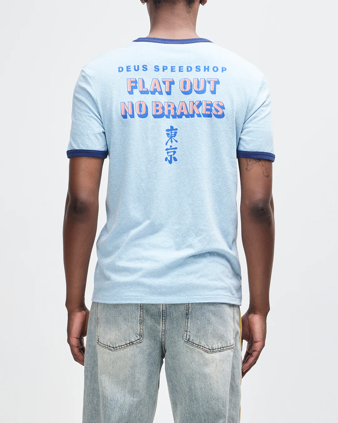Flat Out Tee - Strong Blue - Image 5