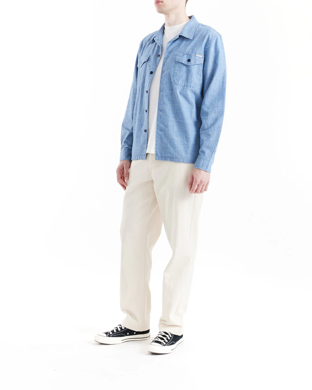 Forecourt Denim Shirt - Indigo Chambray - Image 5