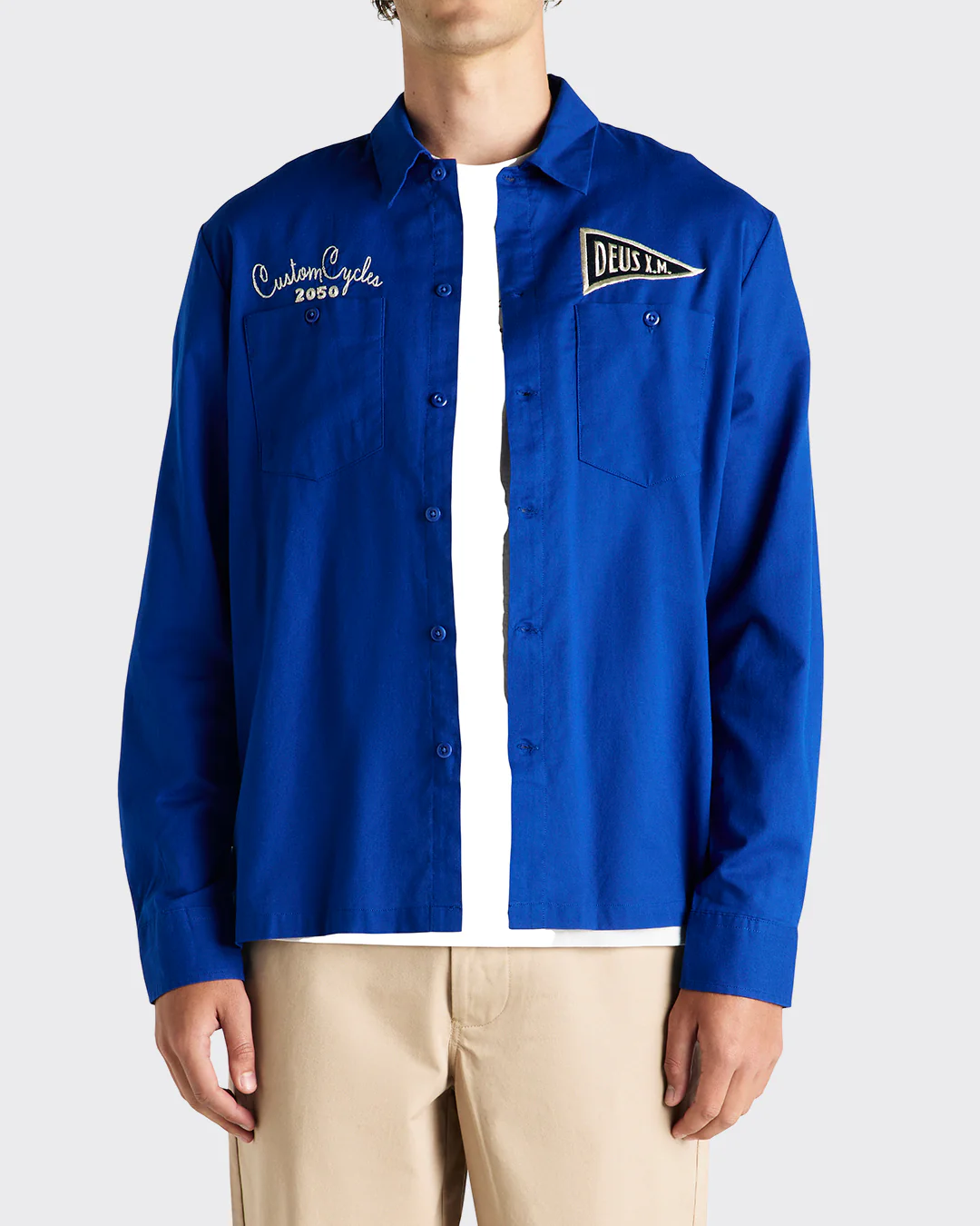 Forecourt Ls Shirt - Classic Blue