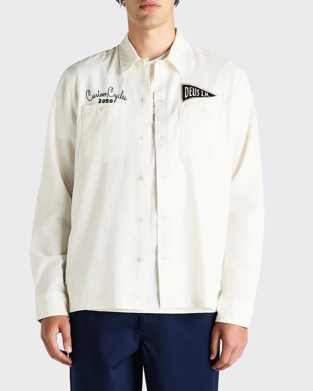 Forecourt Ls Shirt - Vintage White