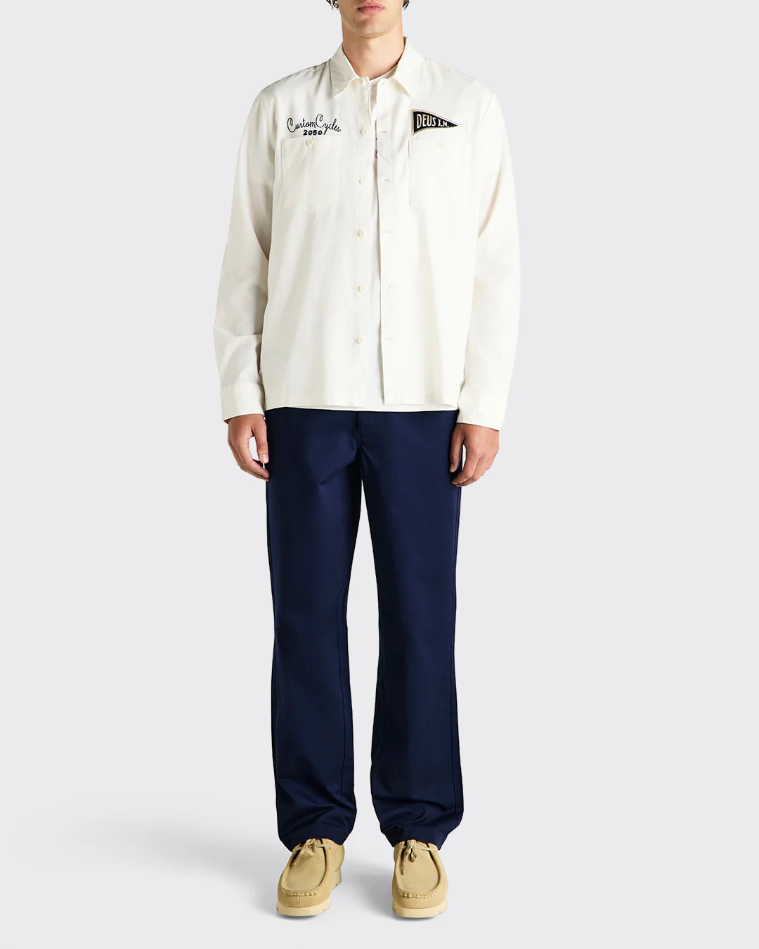 Forecourt Ls Shirt - Vintage White - Image 5