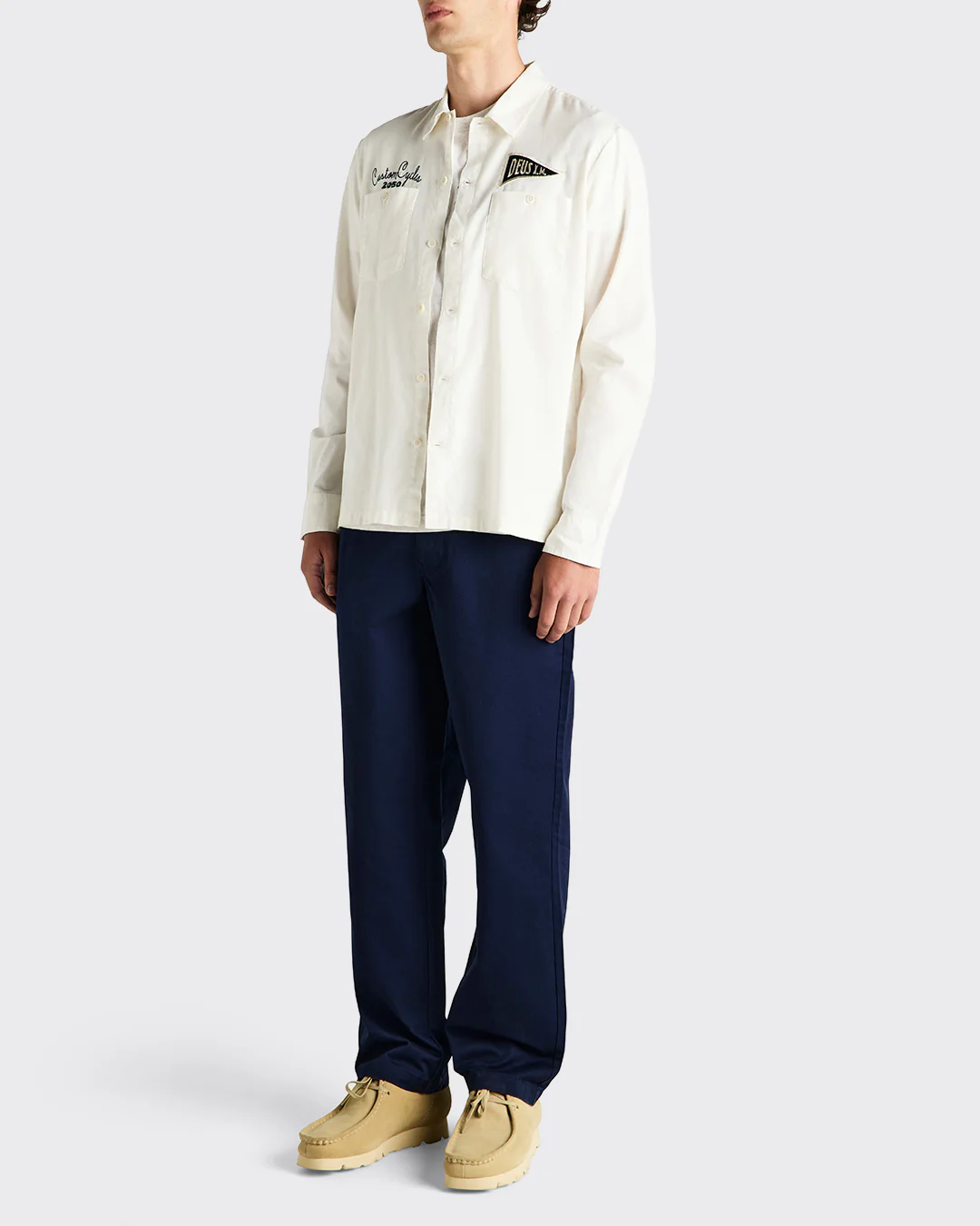 Forecourt Ls Shirt - Vintage White - Image 9