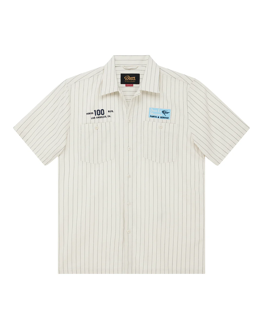 Forecourt Stripe Shirt - Dirty White - Image 3