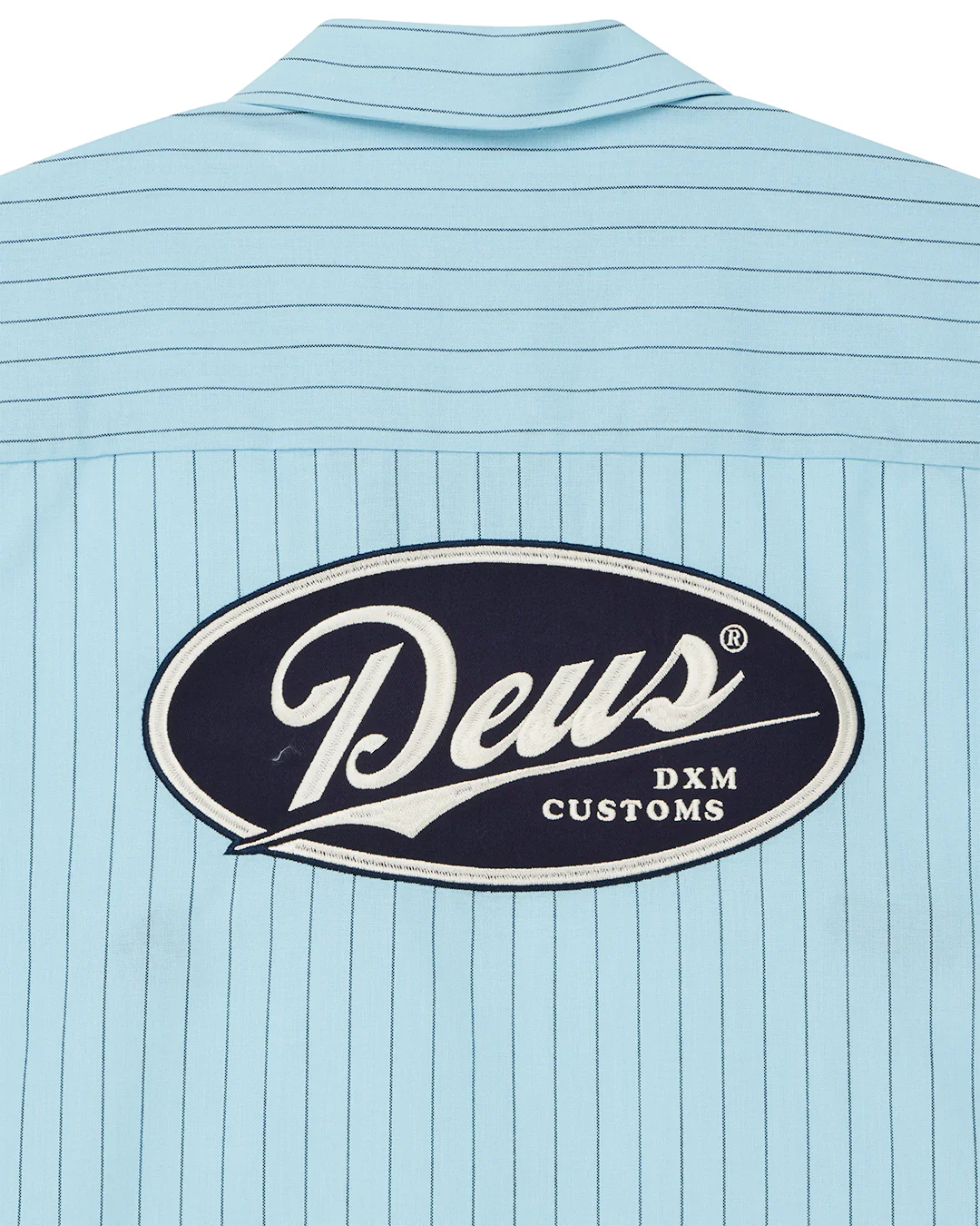 Forecourt Stripe Shirt - Sky Blue - Image 8