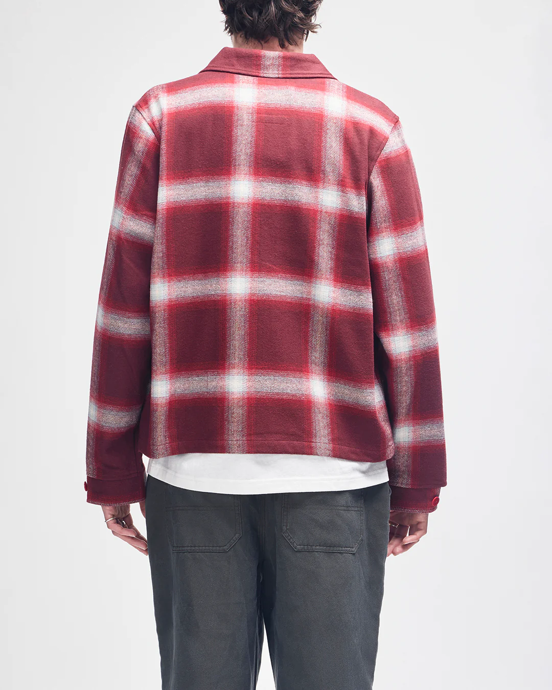 Frances Checkered Jacket - Ruby Red Check - Image 2