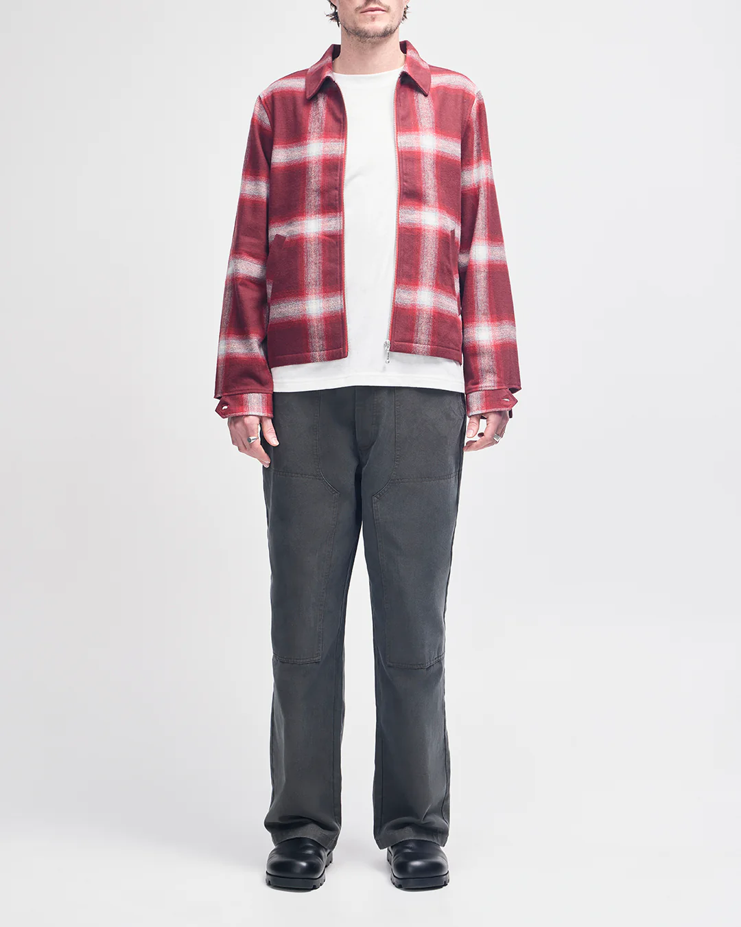 Frances Checkered Jacket - Ruby Red Check - Image 5