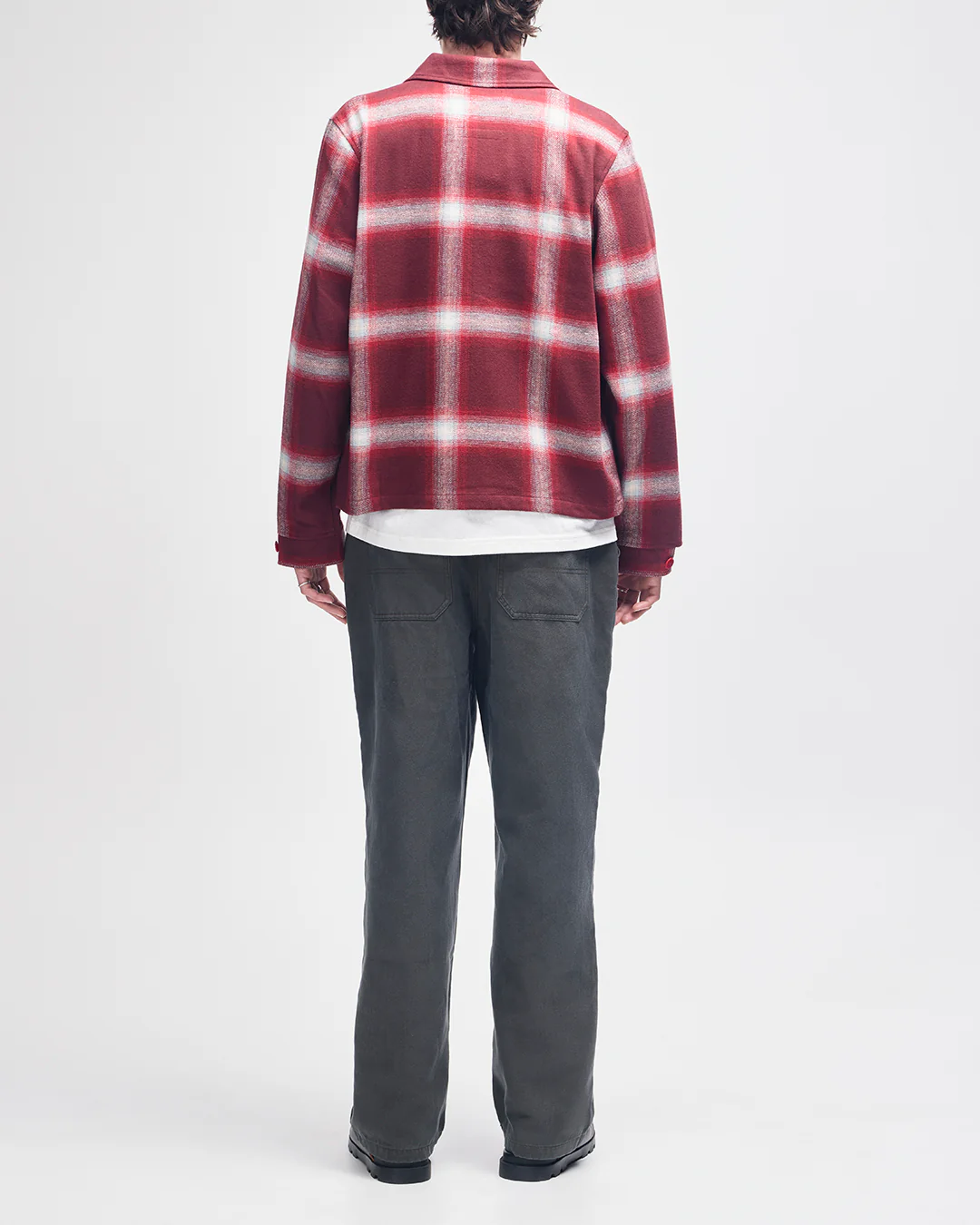 Frances Checkered Jacket - Ruby Red Check - Image 6
