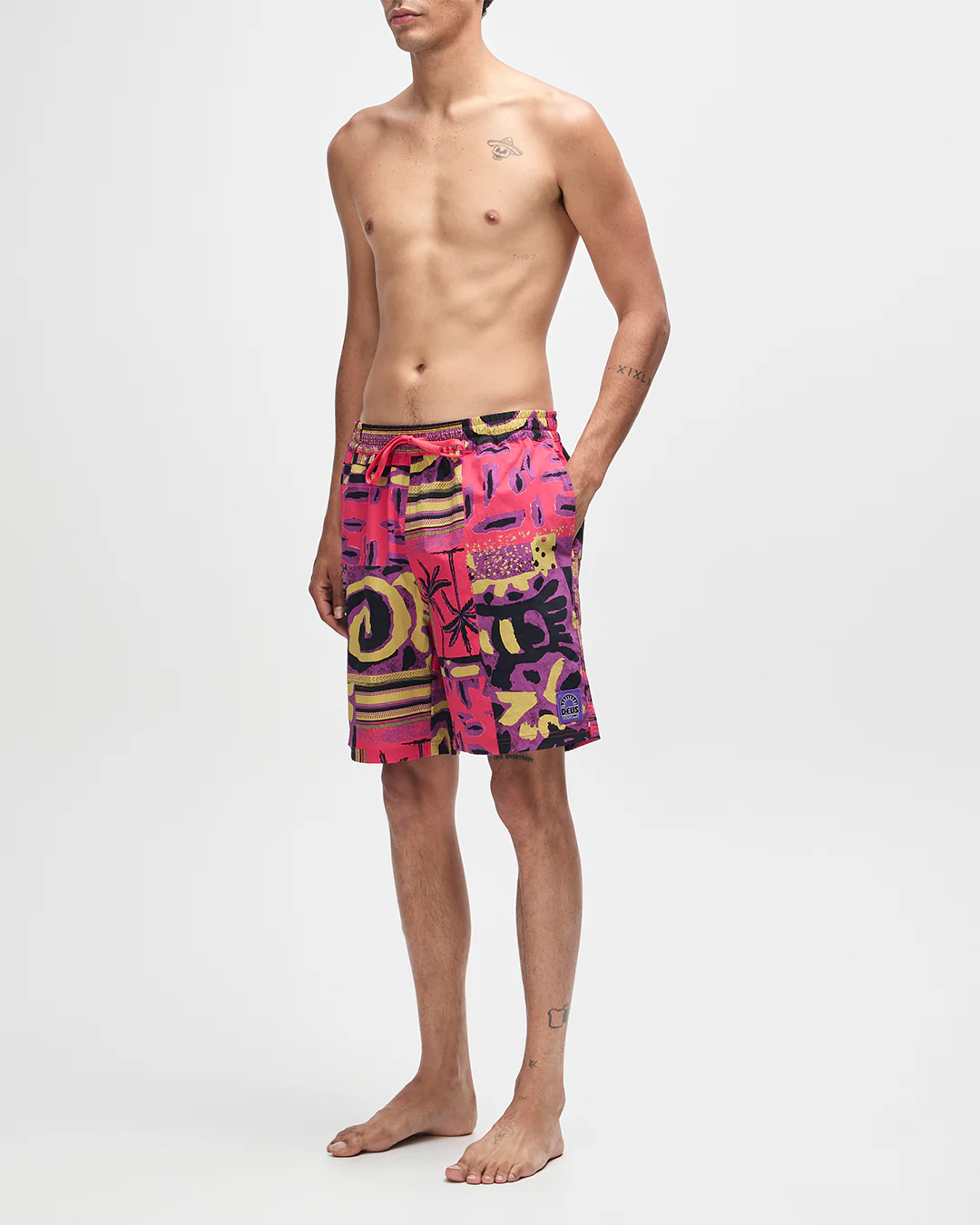 Freamon Swim Short - Melon Red - Image 9