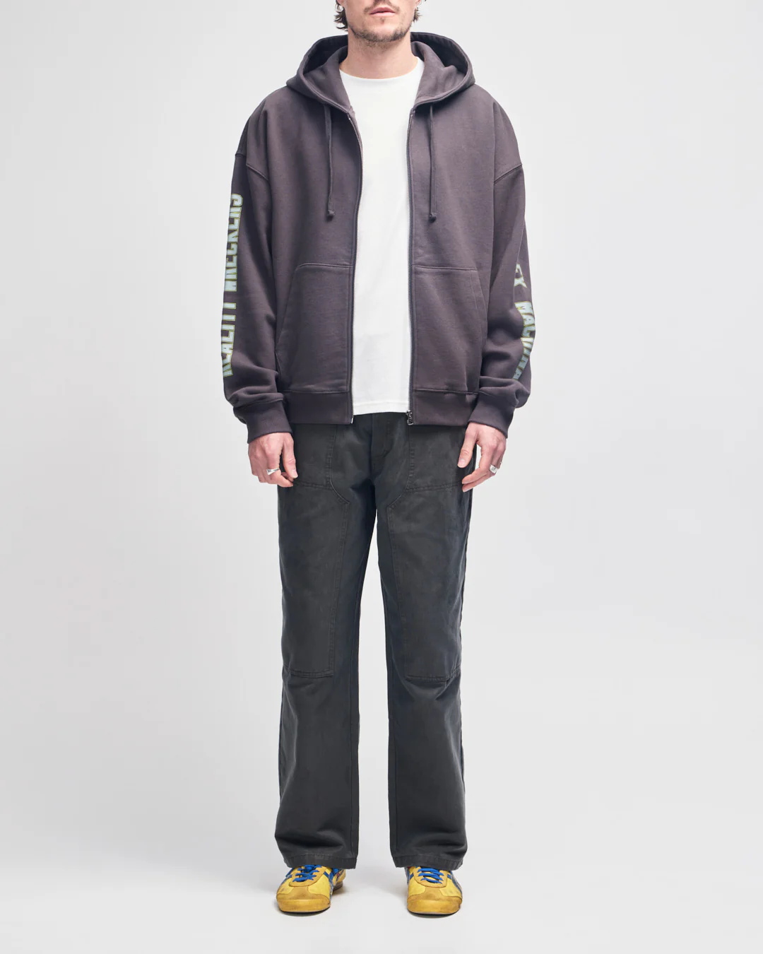 Further Out Zip Hoodie - Anthracite - Image 5