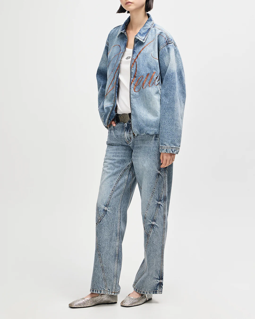 Grand Raid Denim Bomber - Stonewash Indigo - Image 10