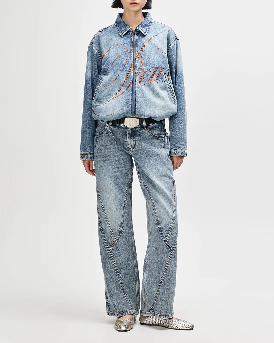 Grand Raid Denim Bomber - Stonewash Indigo - Image 11