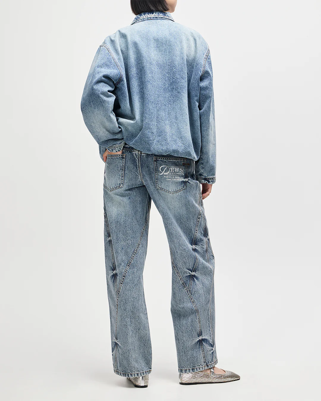 Grand Raid Denim Bomber - Stonewash Indigo - Image 6