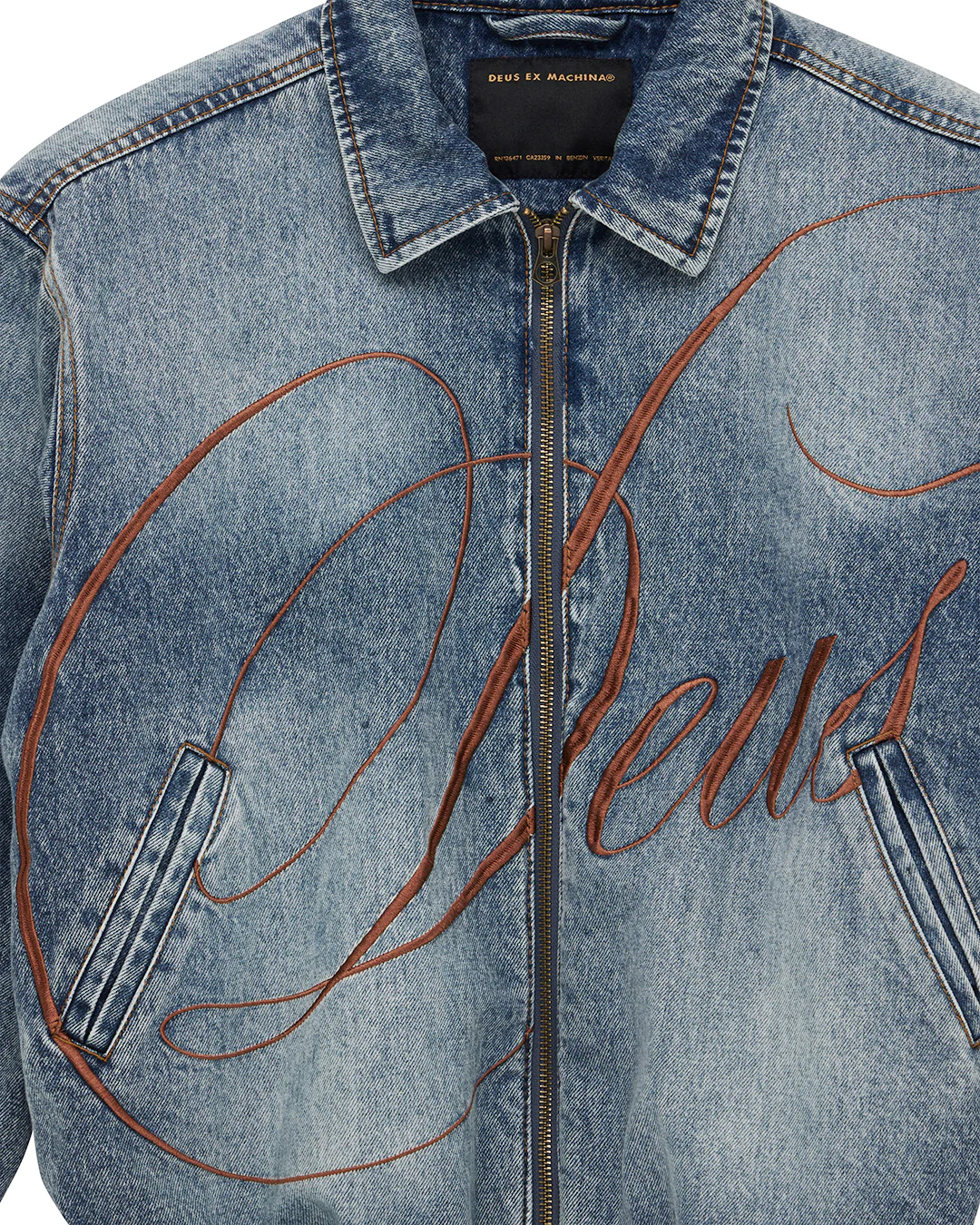 Grand Raid Denim Bomber - Stonewash Indigo - Image 7