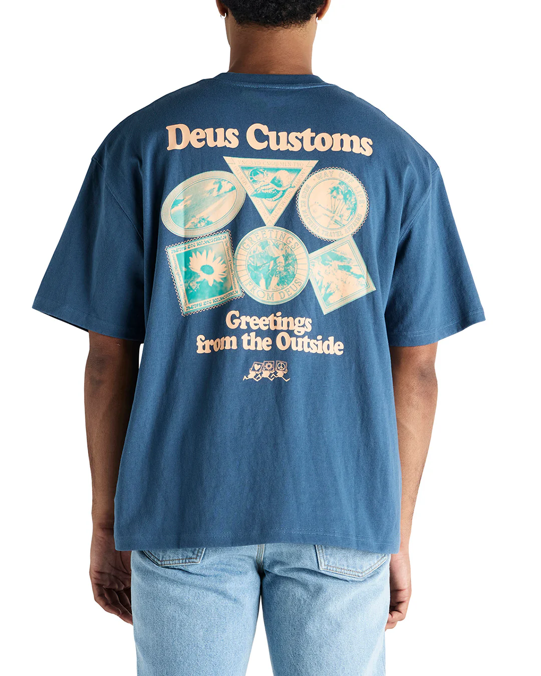 Greetings Tee - Indian Teal - Image 2