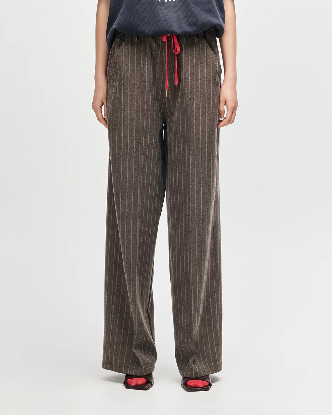 Hear & Now Stripe Pant - Gravel Grey - Image 2