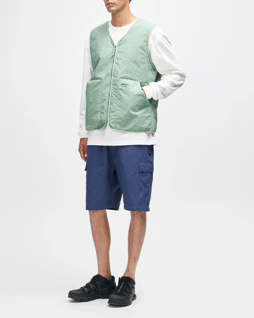 Hiro Padded Vest - Loden Frost Green - Image 6