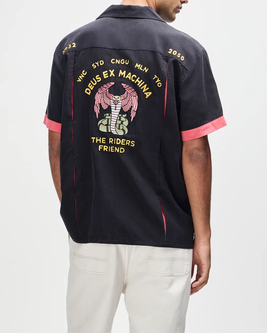 Hisssterical Bowling Shirt - Black - Image 2