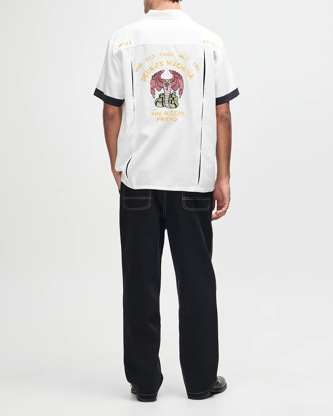Hisssterical Bowling Shirt - Vintage White - Image 6