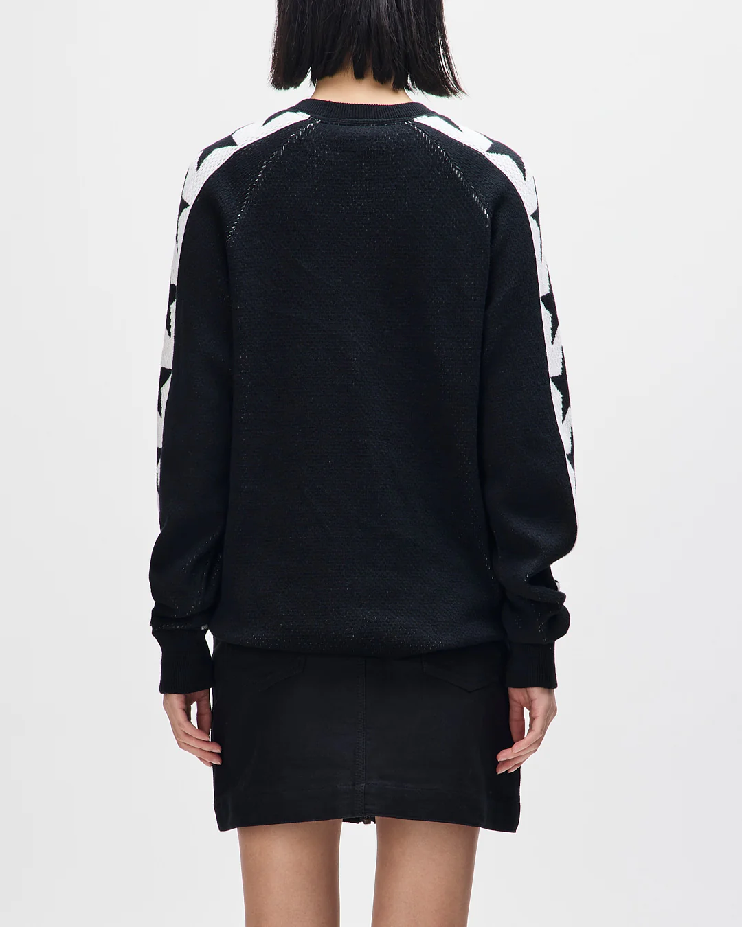 Icon Mesh Knit Top - Black - Image 2