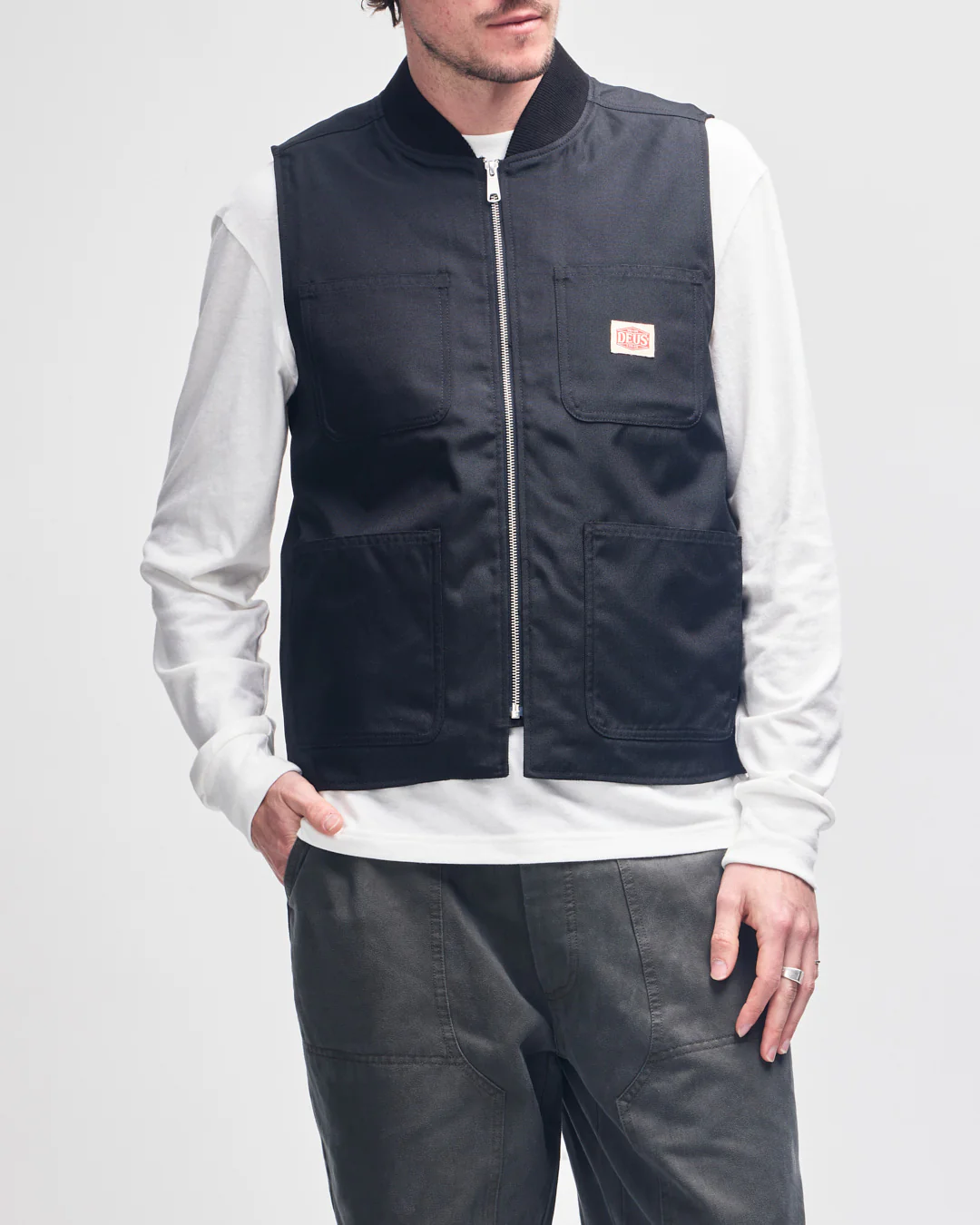 Irving Padded Vest - Black