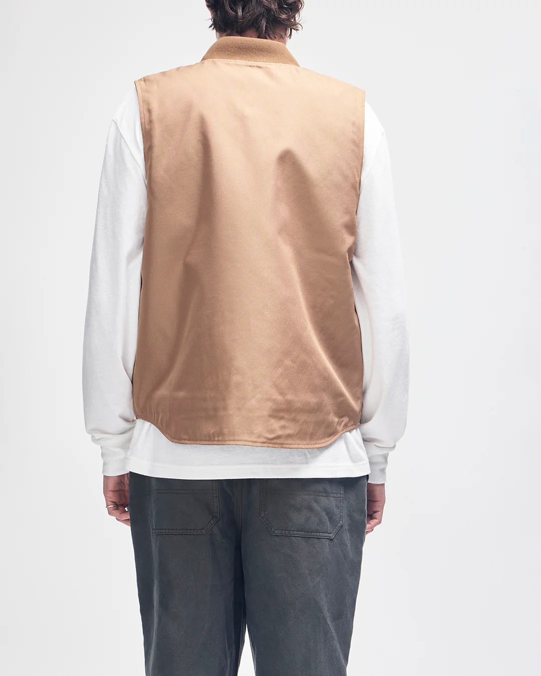 Irving Padded Vest - Camel Brown - Image 2