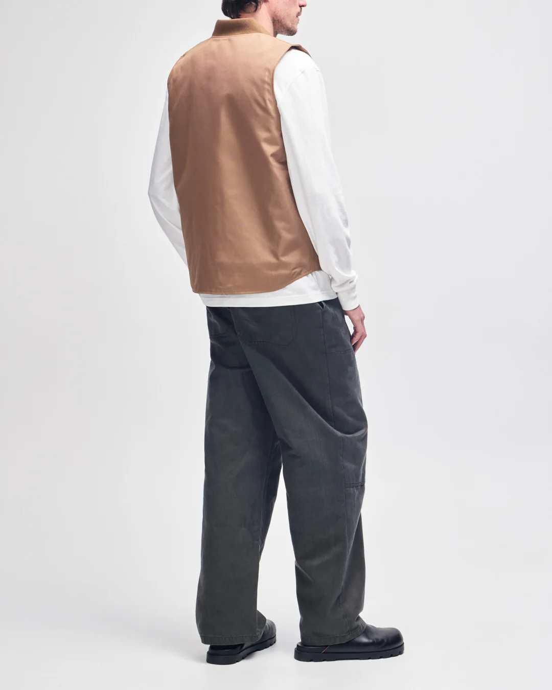 Irving Padded Vest - Camel Brown - Image 6
