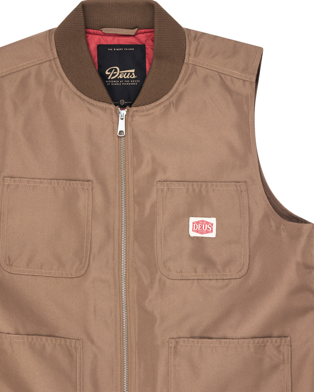 Irving Padded Vest - Camel Brown - Image 7