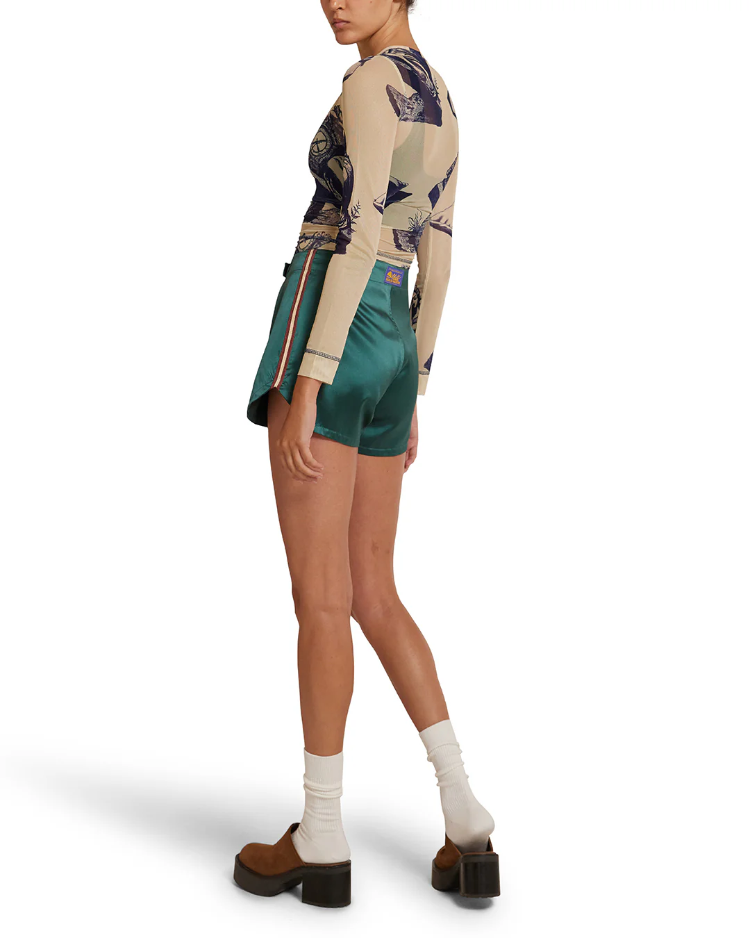 Jiji Satin Short - Emerald - Image 4
