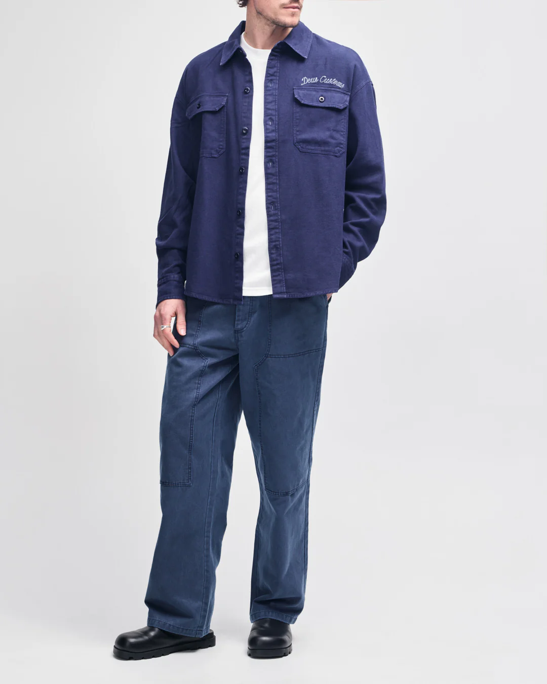 Jordan Work Shirt - Indigo - Image 5