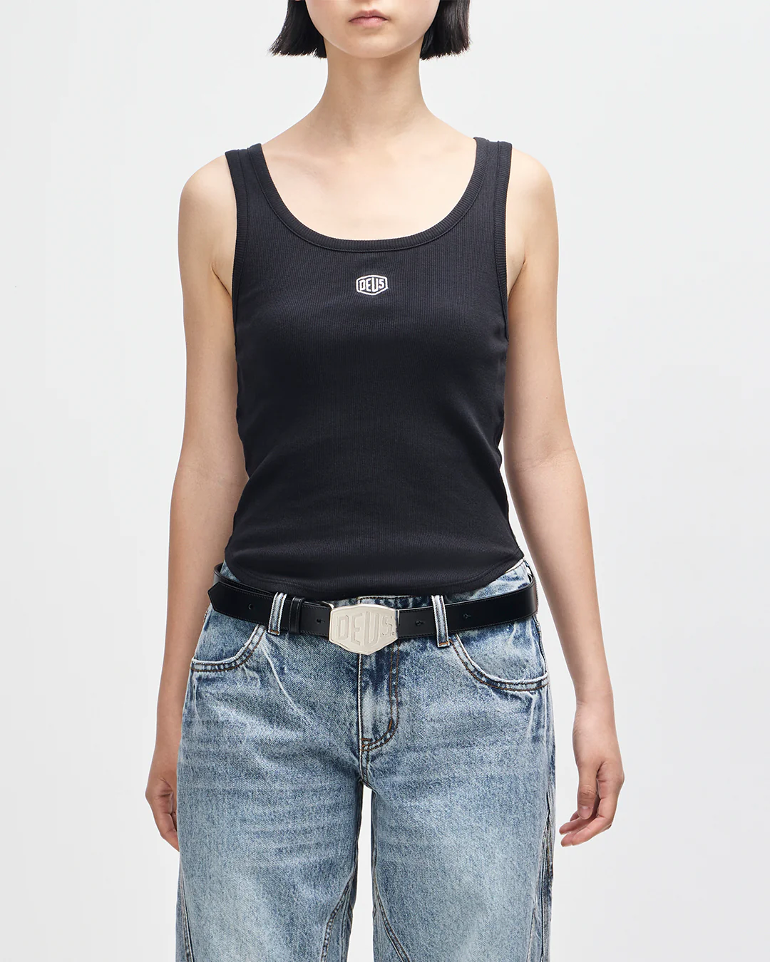 June Shield Tank - Black