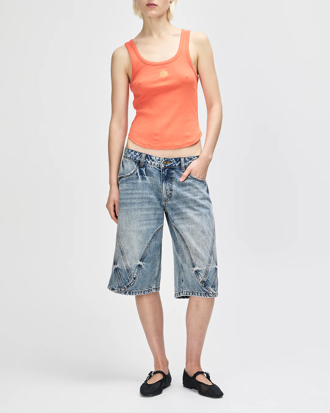 June Shield Tank - Flame Orange - Image 5