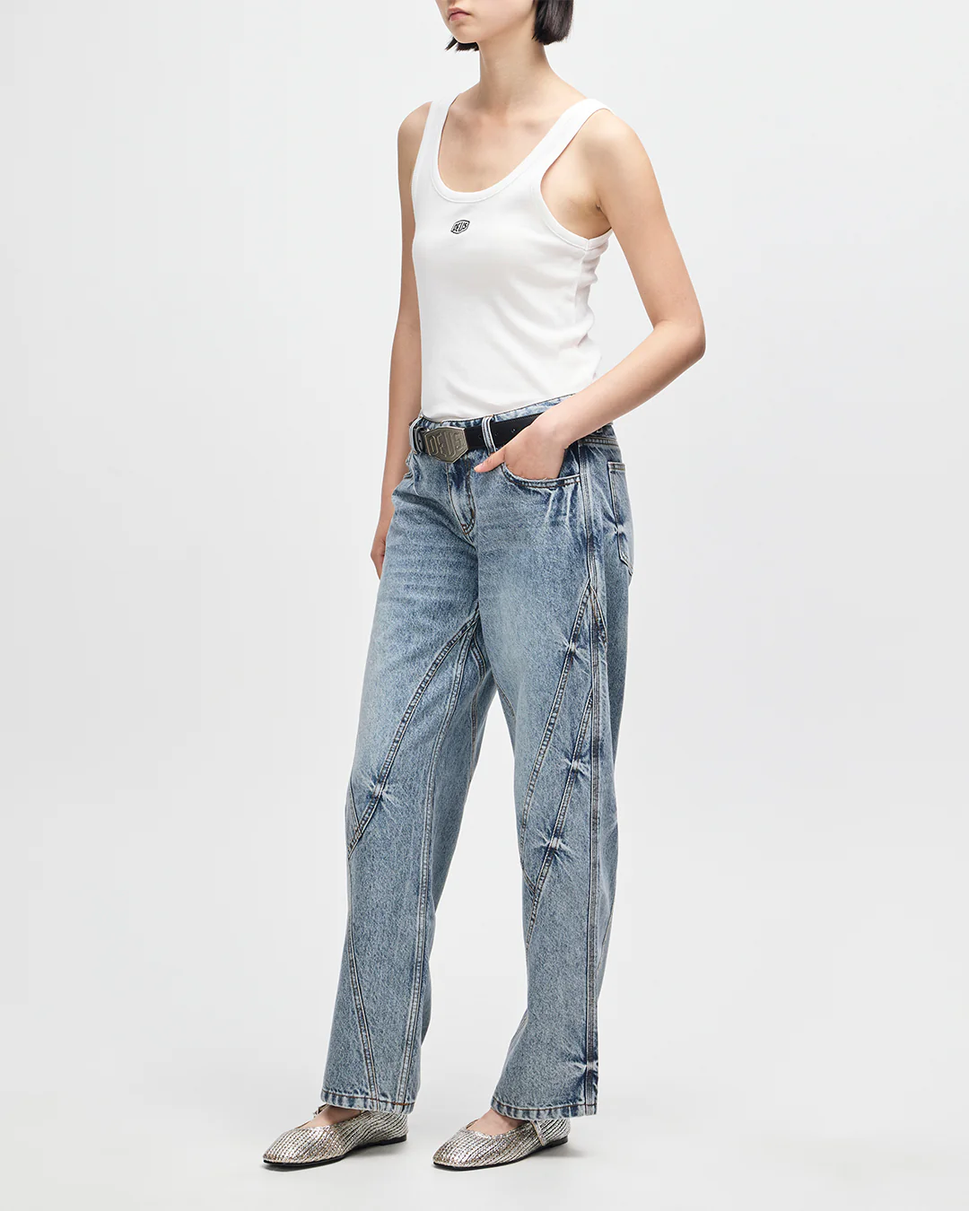 June Shield Tank - Vintage White - Image 9