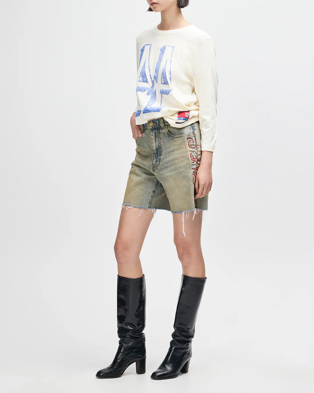 La Magie Short - Dirty Denim - Image 11