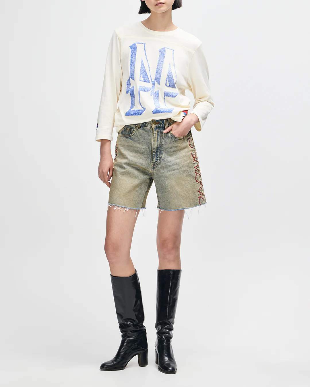 La Magie Short - Dirty Denim - Image 7