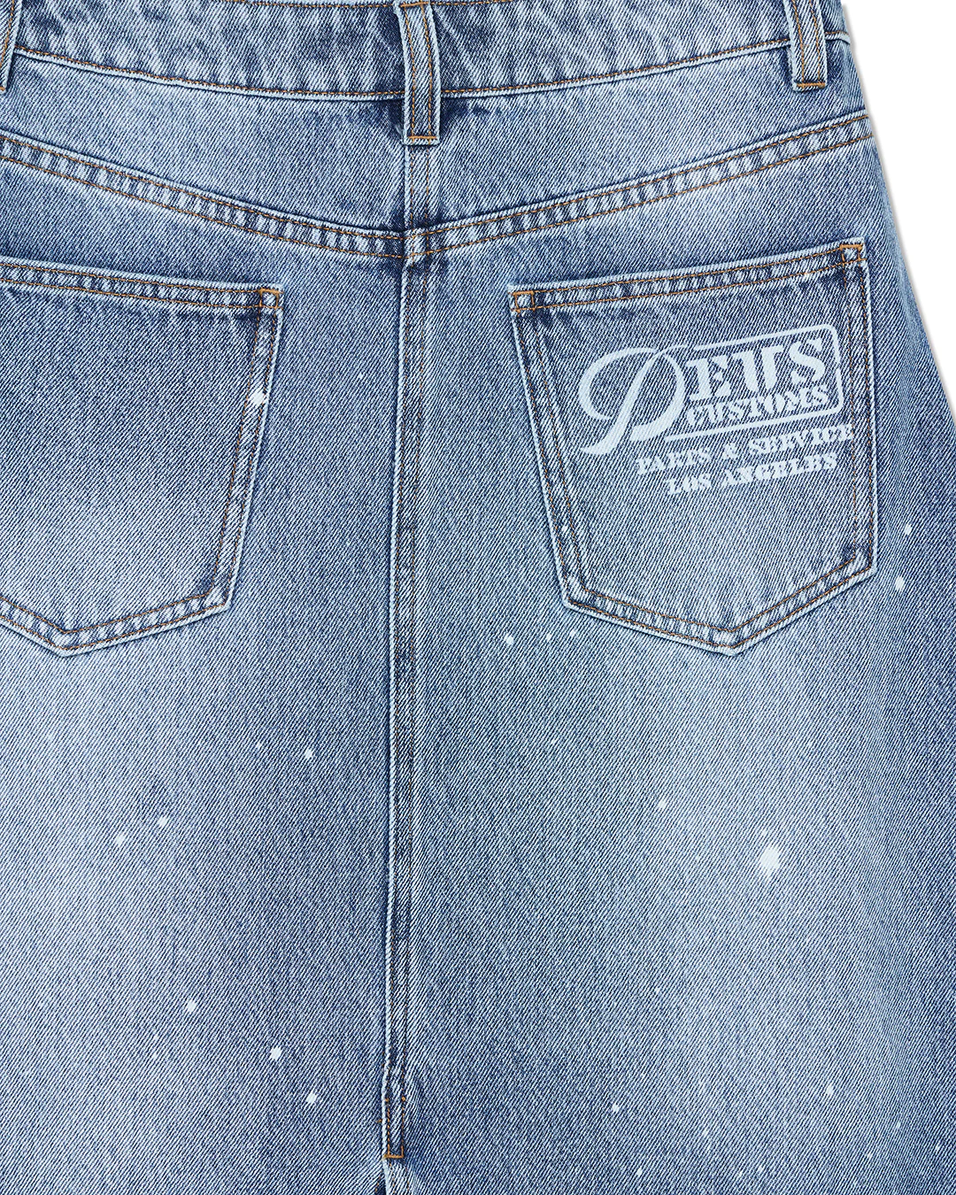 Lyon Midi Denim Skirt - Bleach Wash - Image 9