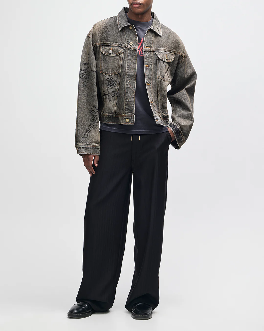 Mephistopheles Noir Jacket - Dirty Anthracite - Image 13