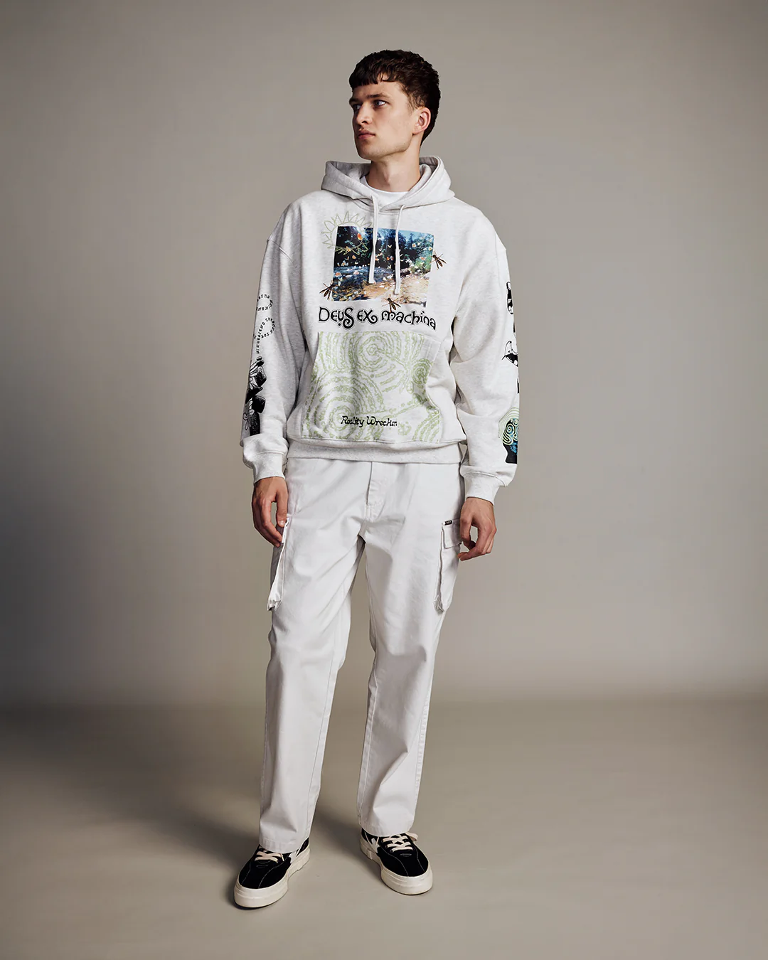 Migration Hoodie - Light Grey Marle - Image 5