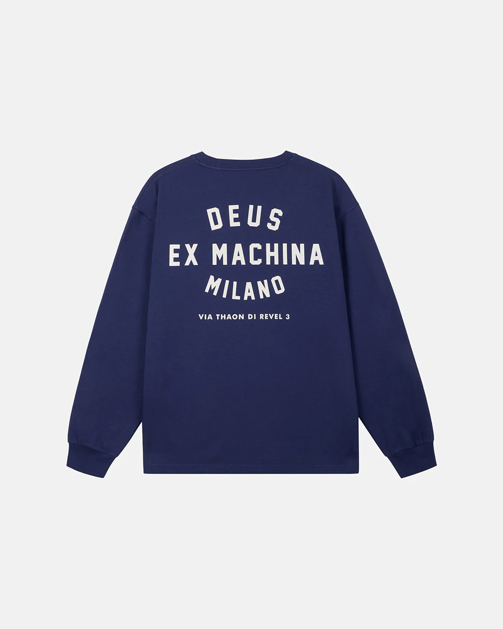 Milano College Address Ls Tee - Blue
