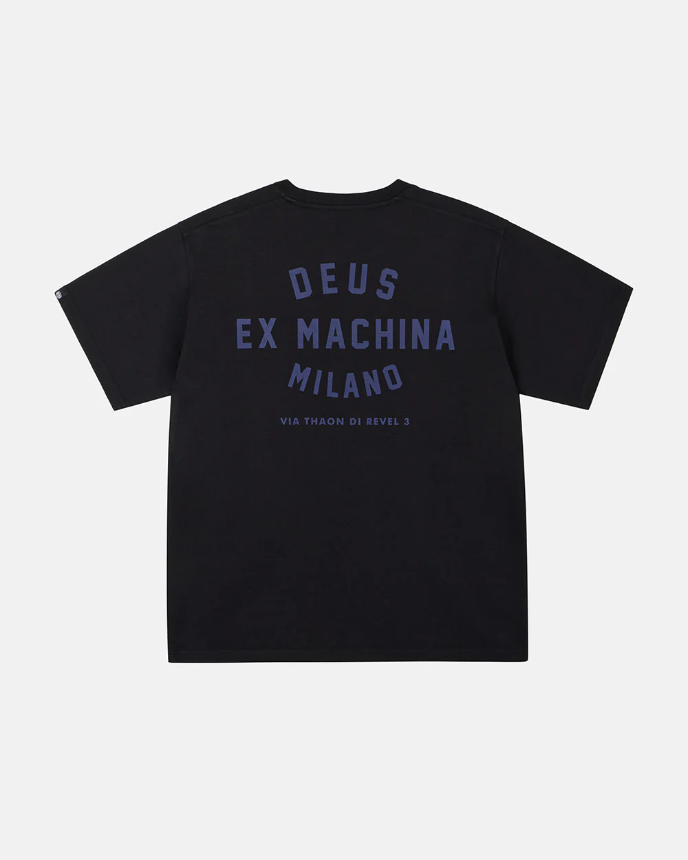 Milano College Address Tee - Black