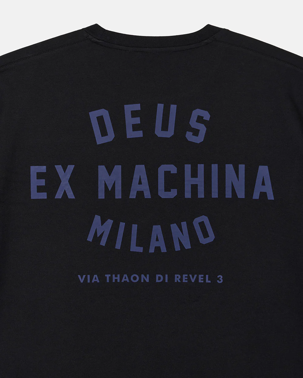 Milano College Address Tee - Black - Image 5