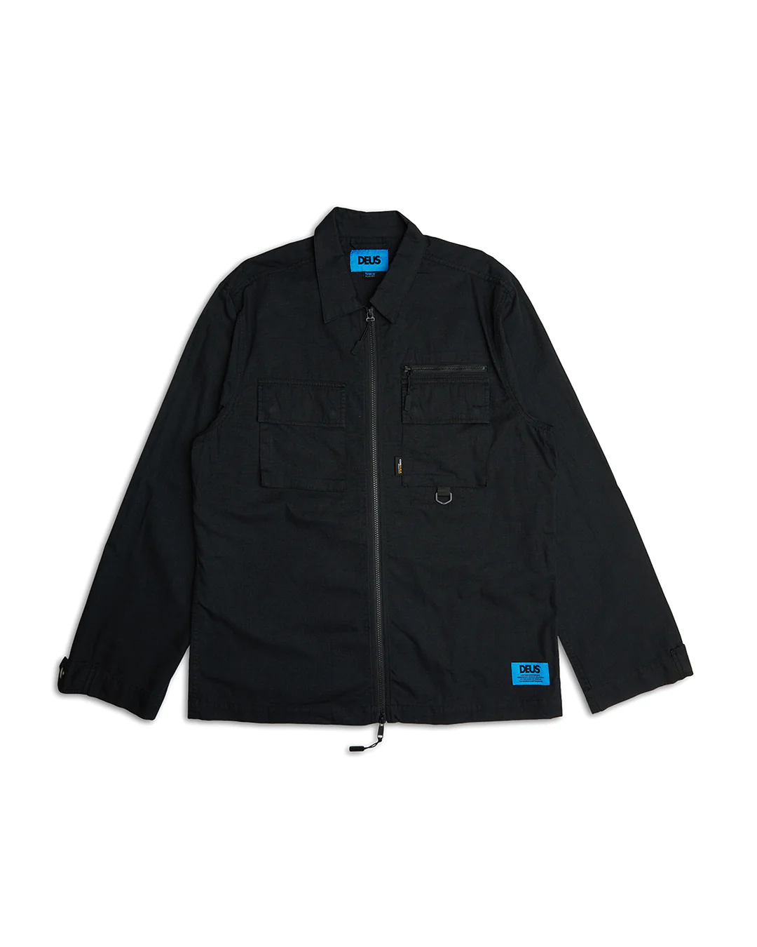 Onshore Zip Shirt - Black - Image 4
