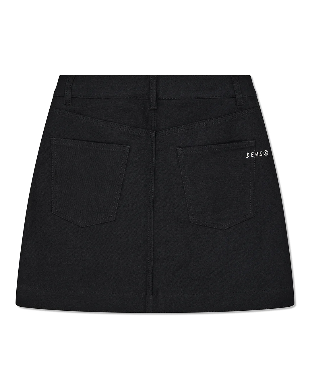 Outlaw Zip Mini Skirt - Black Rinse Wash - Image 4