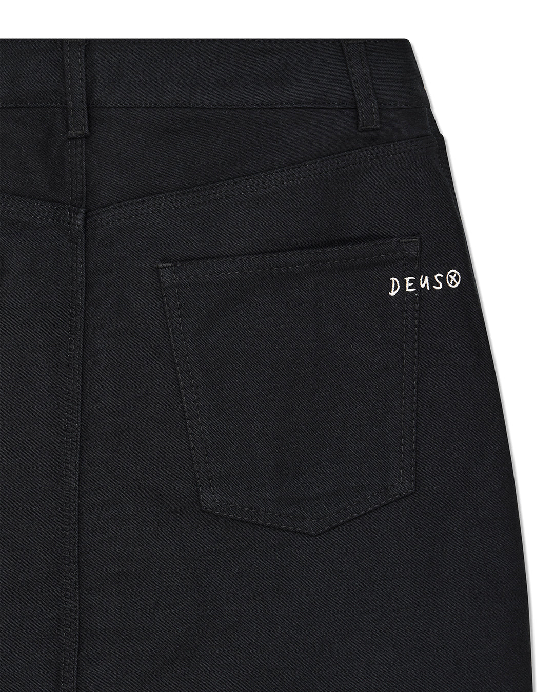 Outlaw Zip Mini Skirt - Black Rinse Wash - Image 9