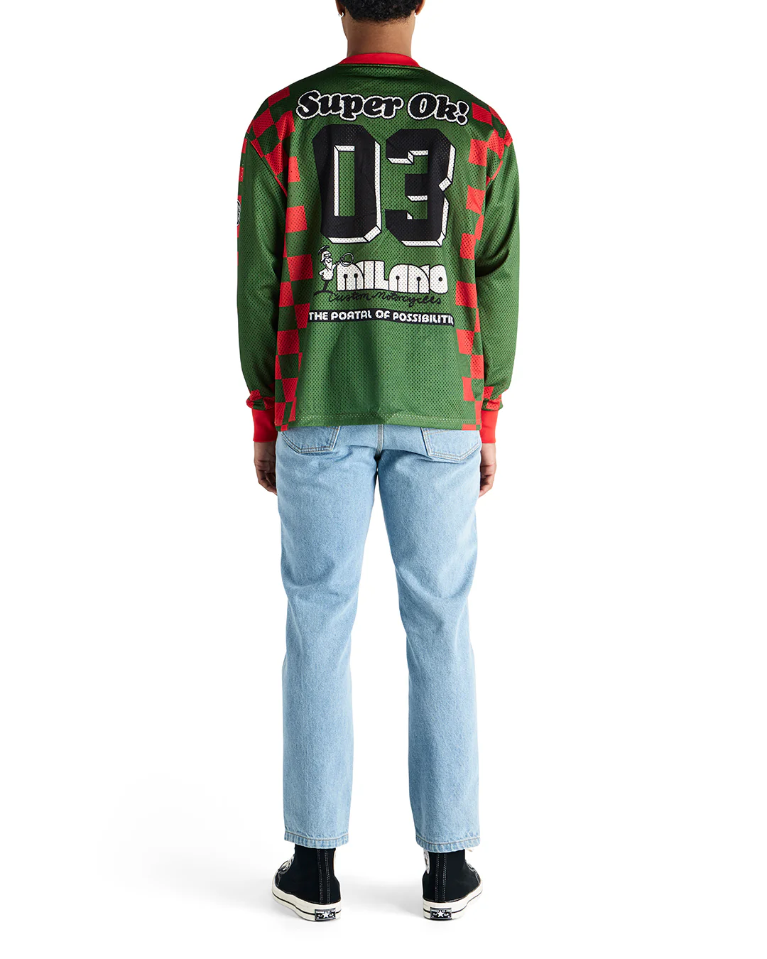 Overlap Moto Jersey - Green Bee - Image 4