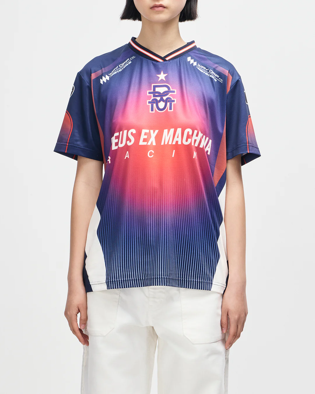 Peak Moto Tee - Oceana Flame