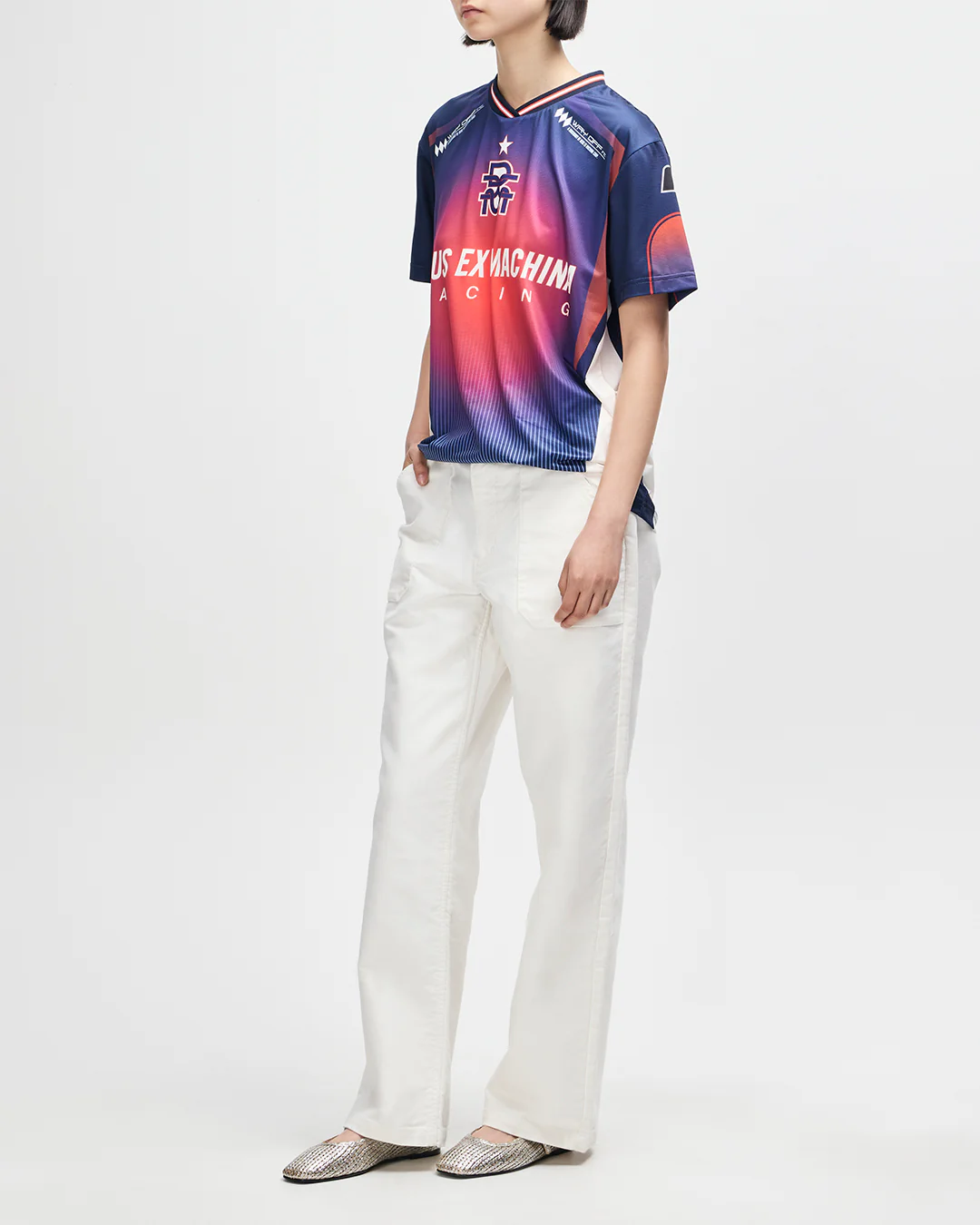 Peak Moto Tee - Oceana Flame - Image 9