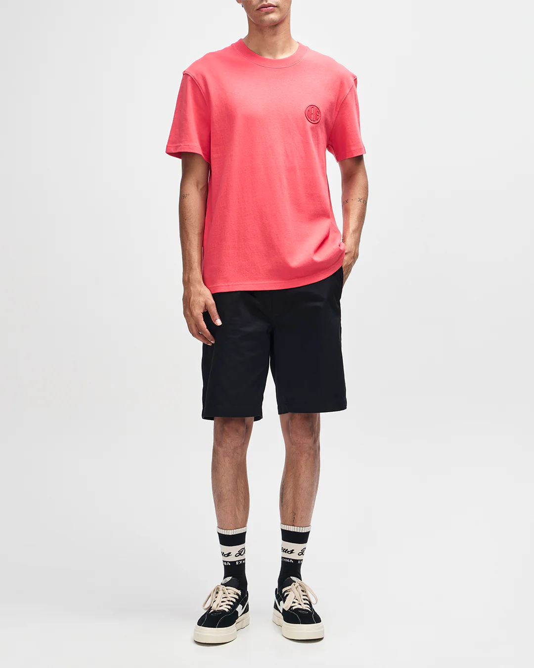 Pill Logo Tee - Melon Red - Image 5