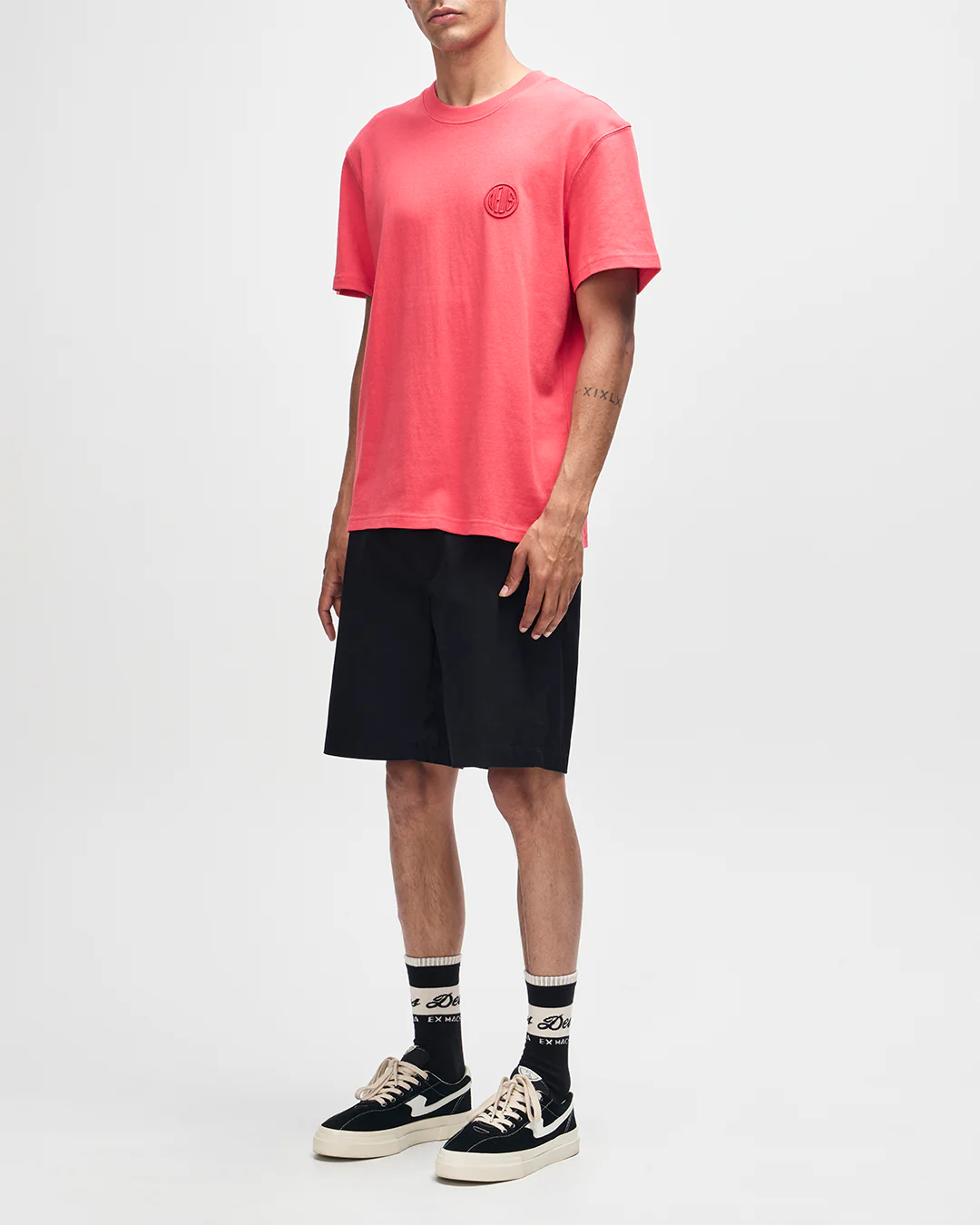 Pill Logo Tee - Melon Red - Image 9